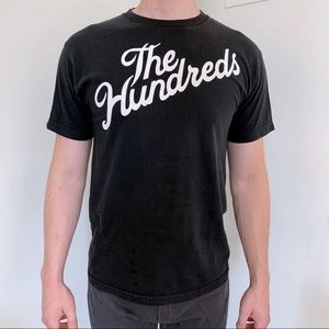 The Hundreds black short sleeve T-shirt graphic streetwear Y2K vintage workwear